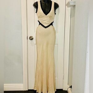 Princess Polly Keila Lace Trim Maxi Dress